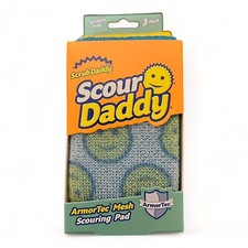 Scrub Daddy Scour Daddy Heavy Duty ArmorTec Sponge Scratch Free Cleaning 3 Pack