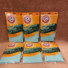 Lot of 6:  Arm & Hammer Reusable Wipes , 6 Per Pack, 36 Wipes Total 