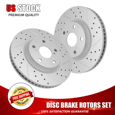 Front Brake Rotors for Toyota Camry 2007 - 2017 Matrix RAV4 Lexus ES350 ES300h
