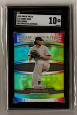 Gerrit Cole 2020 Panini Prizm Brilliance Red/White/Blue SGC 10 Gem Mint POP:1