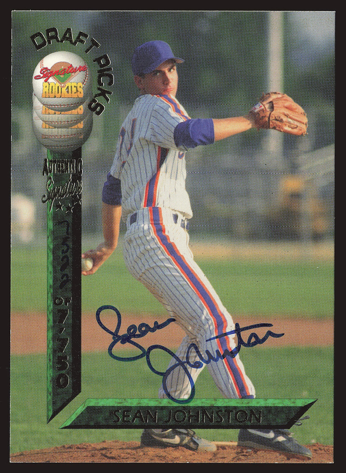1994 Signature Rookies Draft Picks #33 Sean Johnston Signatures AU,SN
