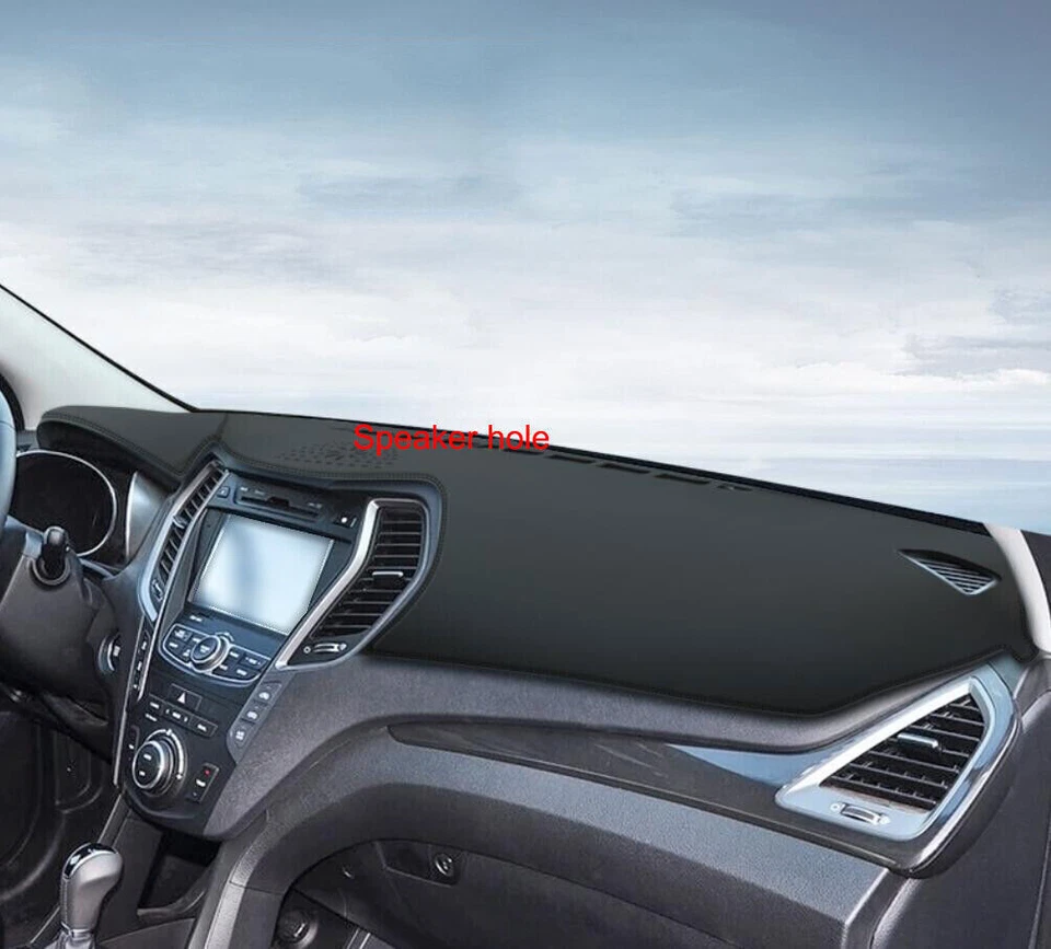 For Hyundai Santa Fe 2013-18 Leather Non-slip Dash Board Mat Dashboard Carpet 1p Foto 3 de 4