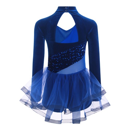 Kids Girls Costume Built-in Shorts Dancewear Birthday Party Dress Sparkling - Picture 13 of 57