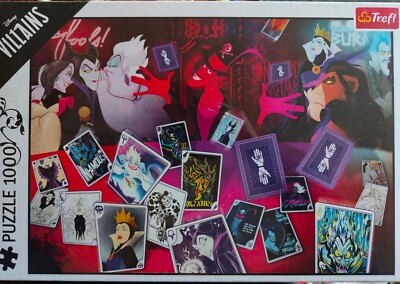 Trefl Disney Villains ''Nur gute Karten'' 1000 Stück Puzzle VERSIEGELT