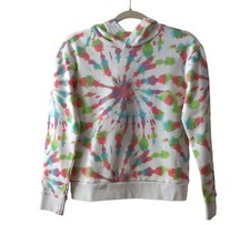 J Crew Crewcuts Junior Girls NWT Bright Tie Dye Pullover Hoodie Sweatshirt 14
