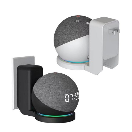 Outlet Wall Mount Stand For Alexa Echo Dot 4th Gen Smart Home Speakers Bracket - Picture 3 of 13