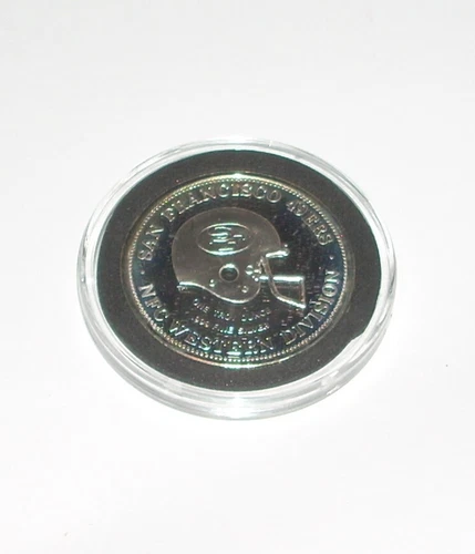 Vintage 1984 San Francisco 49ers Super Bowl XIX .999 Fine Silver 1 Troy OZ Coin