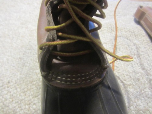 BOTAS DE CAZA 14 OJALES VINTAGE LL BEAN PARA HOMBRE 9M CUERO ZAPATOS 16 " - Imagen 7 de 18