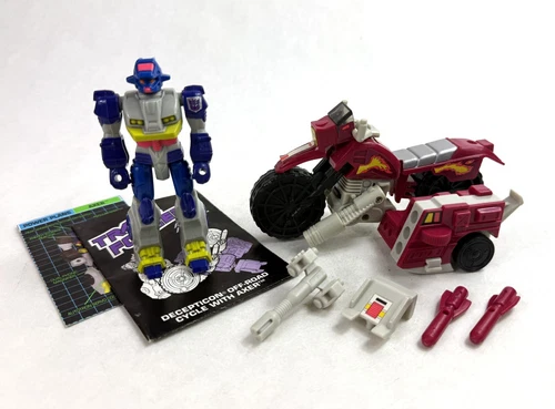 Axer Off Road Cycle Vintage Transformers G1 Action Masters Complete Set 1990