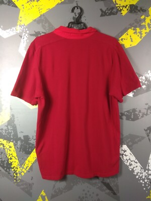 England Team Training Football Soccer Polo Shirt Red Umbro Men