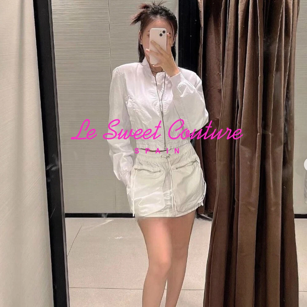 White mini skirt zara cheap