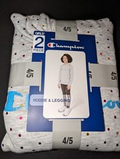 Champion-Girl's 2 Piece Heavyweight Hoodie/Legging Set-Size 4/5- "New" B20 