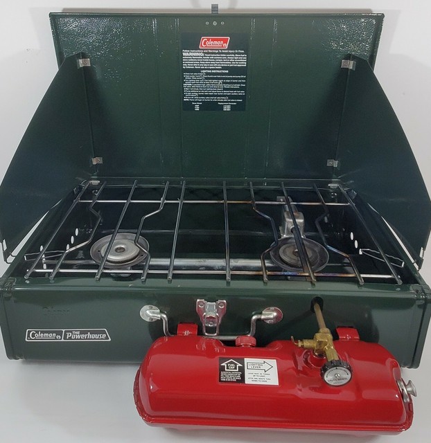 coleman two burner gas stove