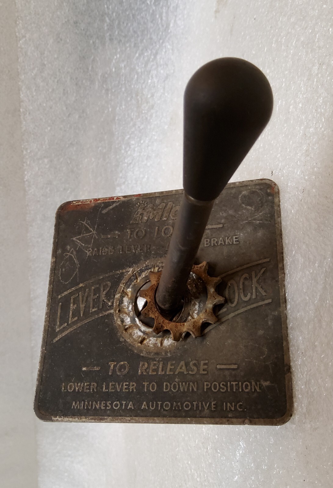 MICO Vintage Brake Lock Lever Assembly Indicator Plate eBay