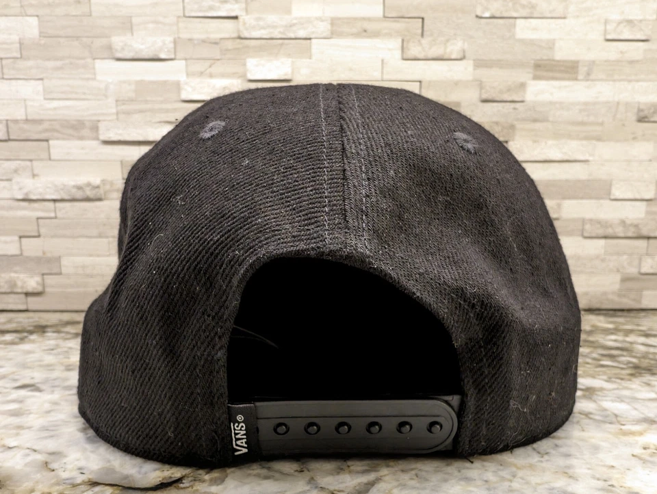 Vans Stormy Weather Allover It Hat, 6-Panel Snapback, Faux Leather Logo Black - Image 4 of 4