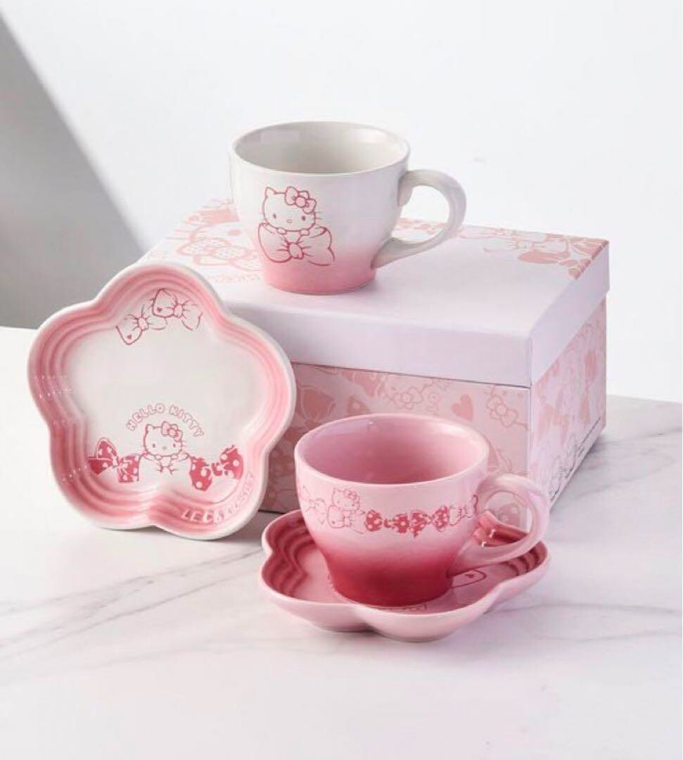 Le Creuset Hello Kitty Edition Limited Maison de Paris Pink Mug 