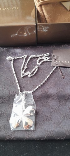  GUCCI KLEEBLATT HALSKETTE 925% SILBER - Bild 1 von 2