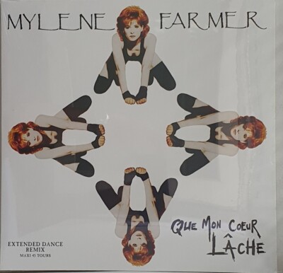 MYLENE FARMER - Que Mon Cœur Lâche, MAXI-SINGLE 45 RPM.VINYL LP, LIMITED  SEALED