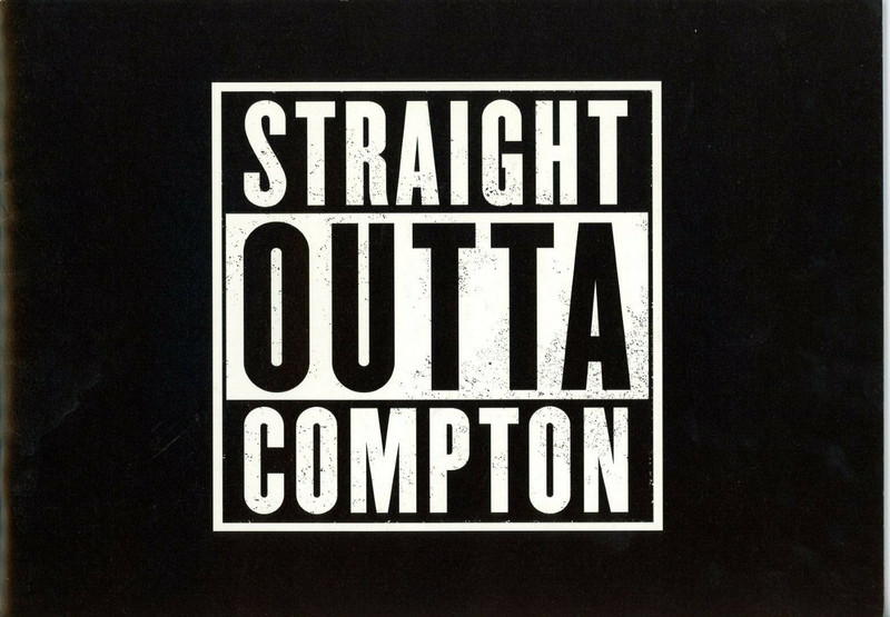 Straight Outta Compton (2015) Japanese movie program - free ship