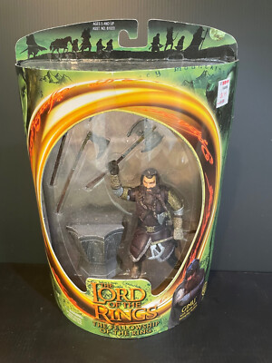 LOTR Lord of the Rings Fellowship FOTR Toybiz 2001 Gimli NEW