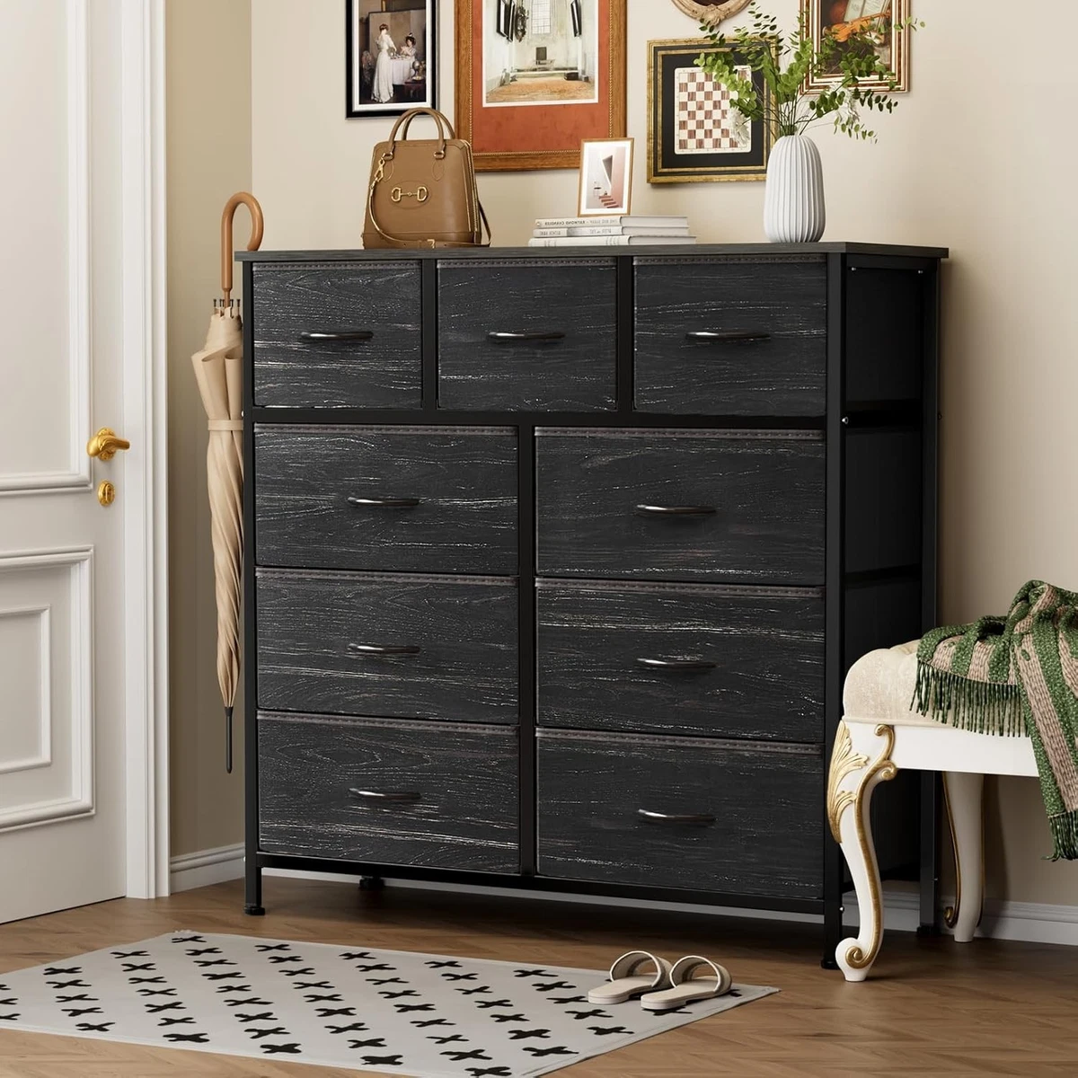 princess polly baby blue dress Mainstays Classic 5 Drawer Dresser, Black Oak Finish main image 1