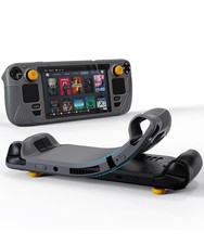 Protective Case Steam Deck OLED/LCD Gray with Non-Slip Thumb Grips Silicone