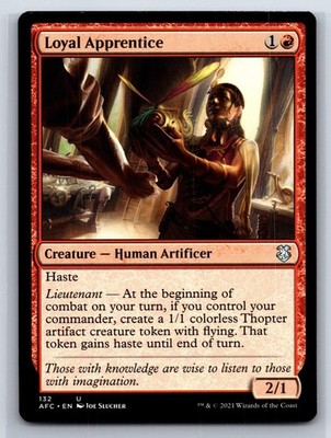 Loyal Apprentice 132 Commander: Adventures in the Forgotten Realms MTG LP