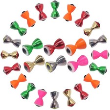36 PCS Dumbbell Eyes Fly Tying Materials Pseudo Barbell Assorted Colors Size