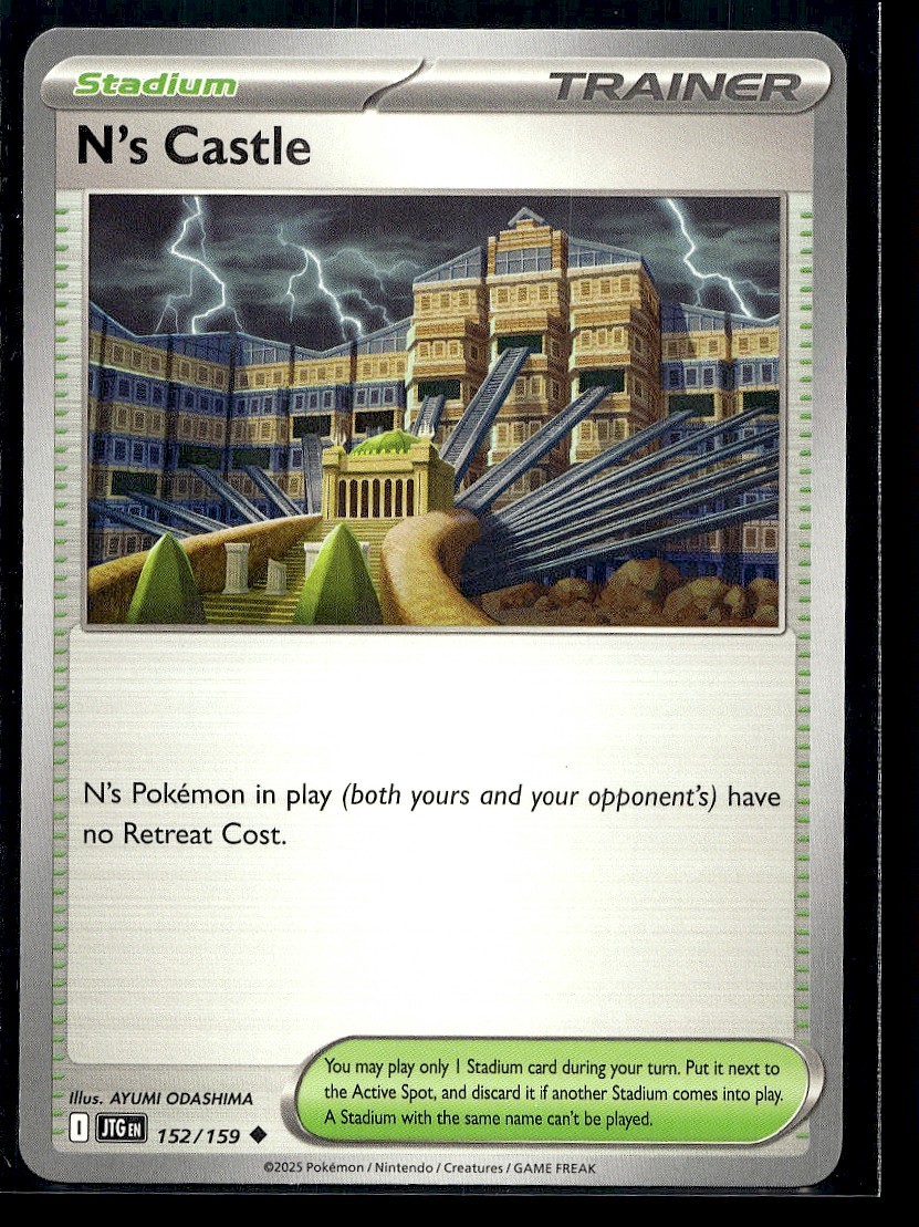 N's Castle 152/159 Uncommon Journey Together Pokemon Lightly Played