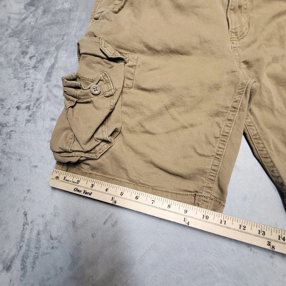 Pantalones Cortos Carga Arizona Jean Co Para Hombre 38 Caqui Calce Clásico Flexible Bolsillos Elásticos Foto 4 de 4