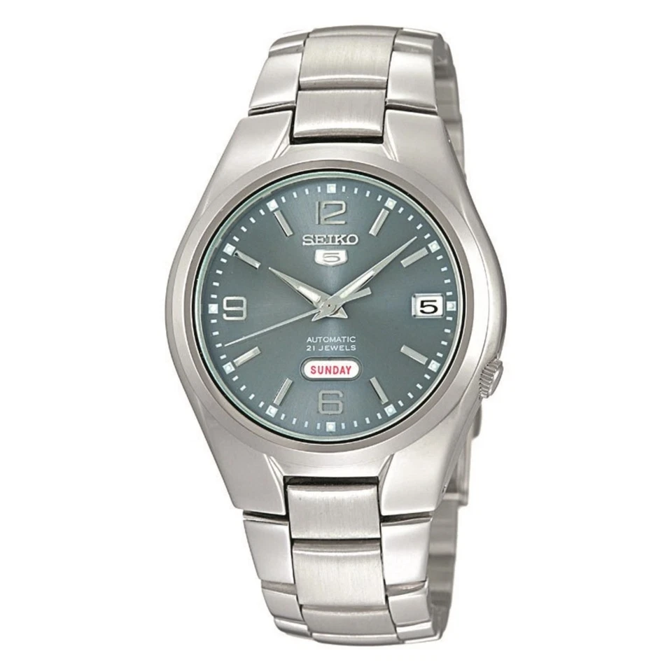 Orologio da uomo Seiko 5 automatico quadrante argento acciaio argento SNK621K1 - Immagine 3 di 3