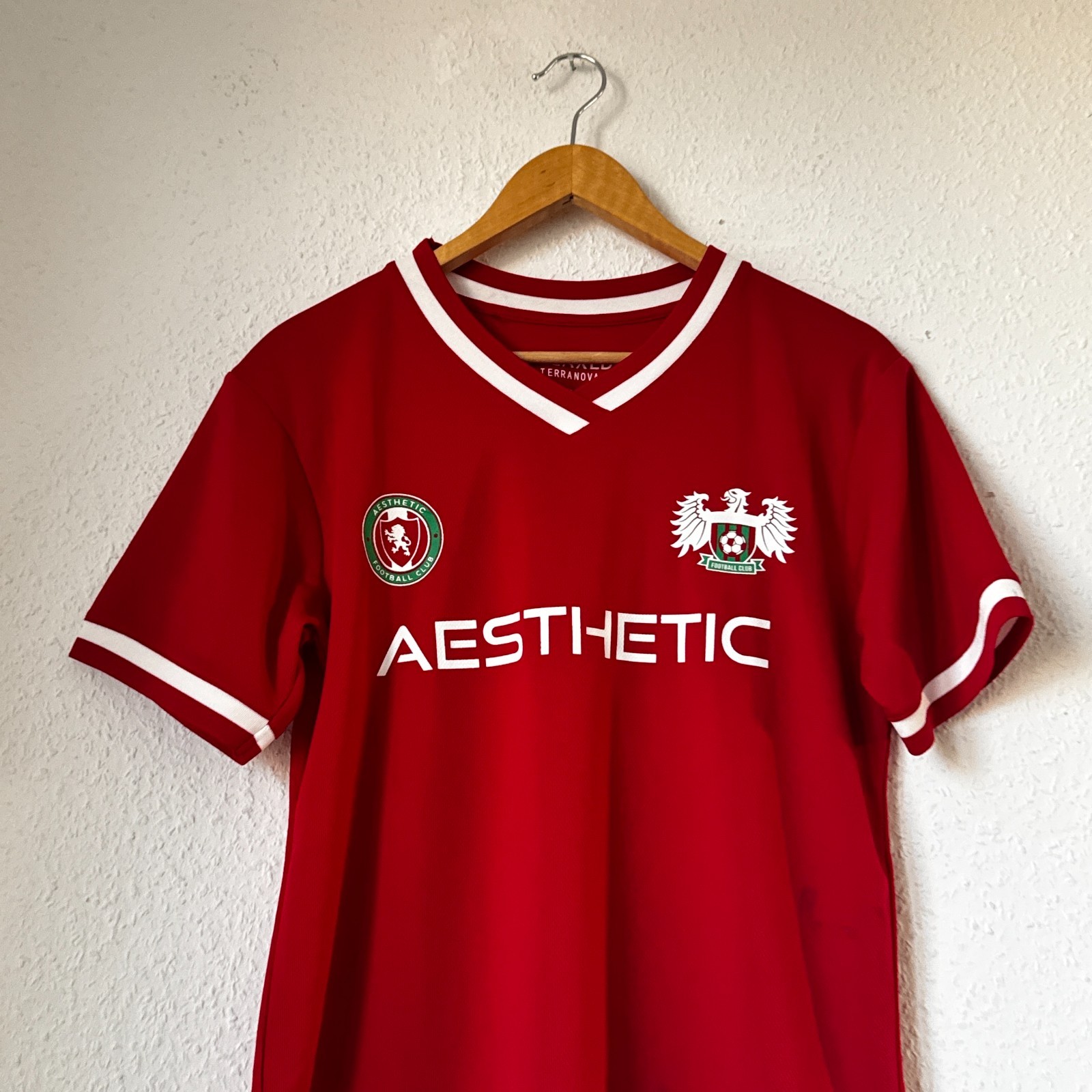 Terranova "Aesthetic Football Club" Red Jersey - Size S image 4