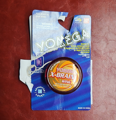 Yomega X-Brain Wing Auto-Return Yo-Yo Red w/ Packaging & Trick Book (1999)