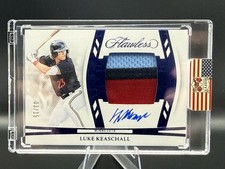 2025 Panini Flawless Luke Keaschall Draft Patch Auto Sapphire /15 #DPH-LK