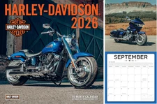 2026 Harley-Davidson Motorcycles Calendar  12x12 Biker Gift H-D USA Dyna Cruiser