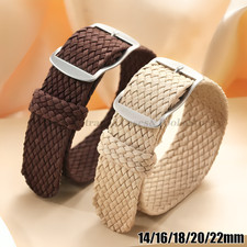 Nylon Watch Strap Perlon Woven One Piece Replacement Band 18mm 20mm 22mm UK