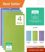 Versatile Cutting Mat Pack 12in x 24in - 4 Reusable Mats for All Craft Materials