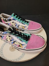 Vans Old Skool Disney 80s Mickey  Size 5 Shoes White Pink Casual Sneaker