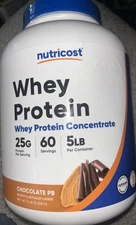 Nutricost Whey Protein Concentrate (Chocolate Peanut Butter) 5LBS - Gluten Free