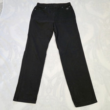 Harley-Davidson Womens Black Denim American Jeans Size 12R Made In USA A6319