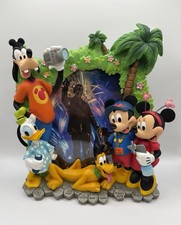 Vintage RARE Disney Parks Mickey Minnie Goofy Donald Pluto 3D Photo Frame