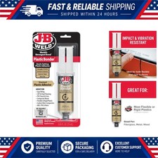 J-B Weld 50133 Plastic Bonder Structural Adhesive Syringe, Tan, 25 ml