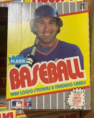 1989 Fleer Baseball Wax Box - From Case Code 90532 - Possible Ripken Variations