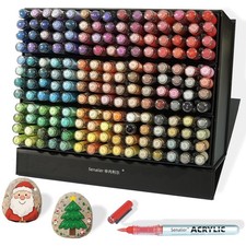 180 Colors Acrylic Markers, Soft Brush Tip Paint Pens and Paint Markers, Acry...