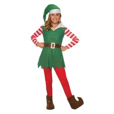 Santa's Helper Girl's Elf Costume, Small