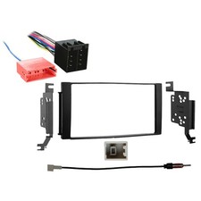 Fits Hyundai Santa Fe 2009 DDIN Car Harness Radio Dash Kit - Excluding NAV