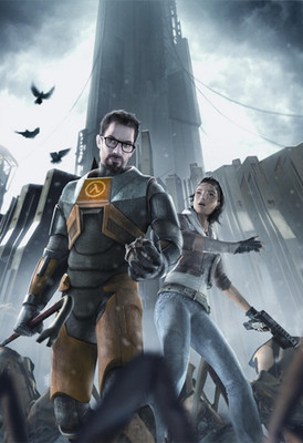 Half-Life 2 Gordon & Alyx Poster Wall Art Print 11x17 or 13x19