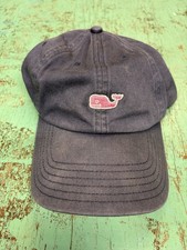 Vineyard Vines Distressed Navy Whale Adjustable One Size Unisex Baseball Cap Hat