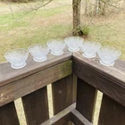 Vintage Waterford Crystal Footed Bowl Set Of 6 Pattern Unknown