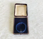 1940s Vintage Purple Velvet Inside Pocket Watch Box Case Retro Collectible WN755